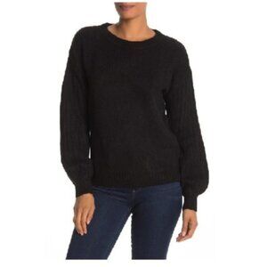 Max Studio Cozy Ribbed Puff Sleeve Sweater
